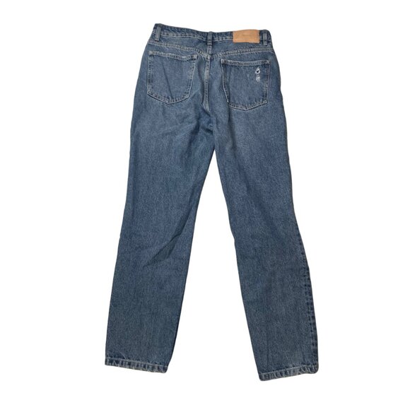 Zara Women's Mom Fit Distressed Jeans, size US 4 - Picture 11 of 14